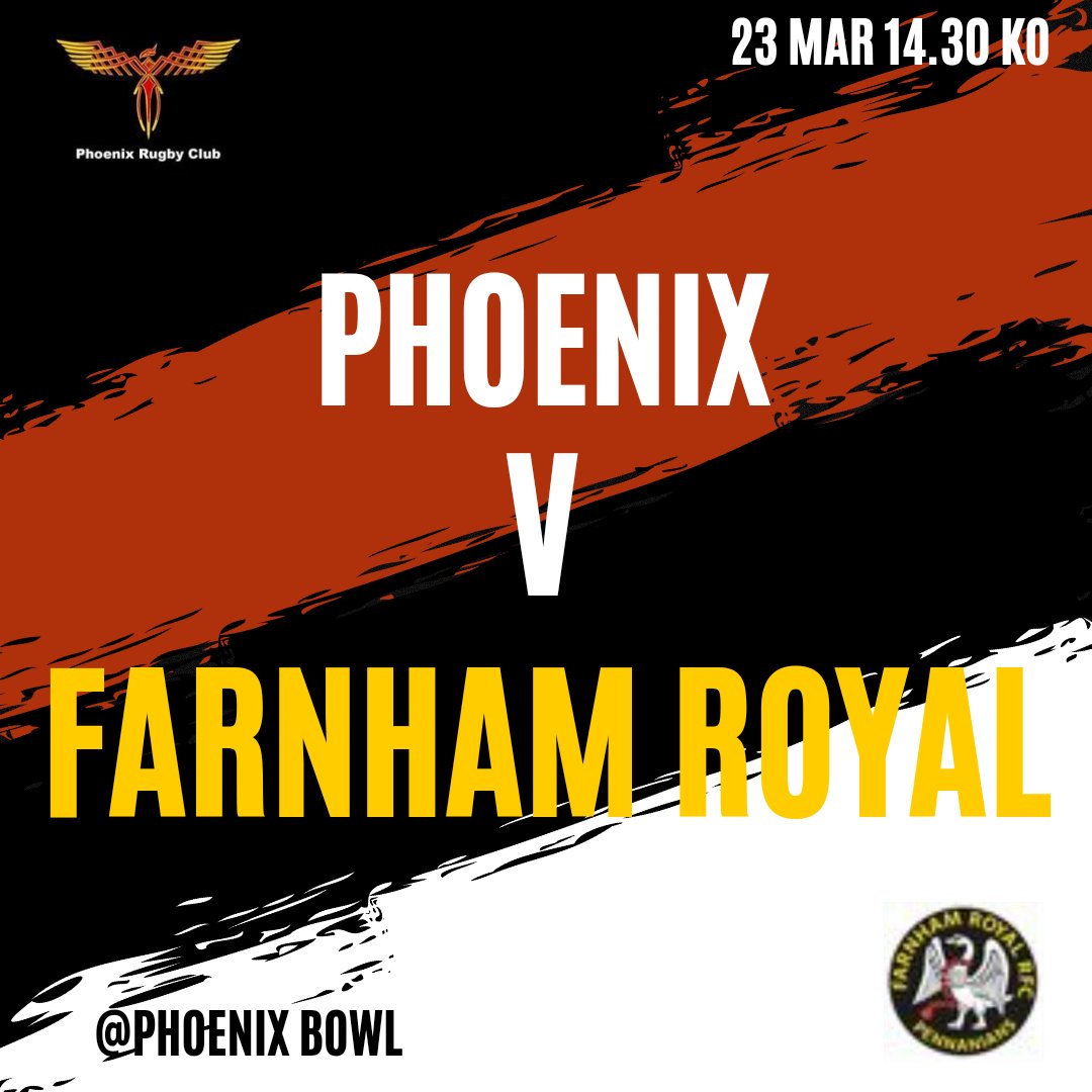 Phoenix RFC (@phoenix_rfc) on Twitter photo 🏉1st XV Fixture🏉
Final League match of the season and what a way to end, with a local derby. We welcome <a href="/farnhamroyalrfc/">Farnham Royal Rugby Club</a> to the Phoenix Bowl this weekend looking to end the season in style on VPs day.
Really looking forward to this one. 2.30pm
#phoenixforever
#rugby 🏉1st XV Fixture🏉
Final League match of the season and what a way to end, with a local derby. We welcome <a href="/farnhamroyalrfc/">Farnham Royal Rugby Club</a> to the Phoenix Bowl this weekend looking to end the season in style on VPs day.
Really looking forward to this one. 2.30pm
#phoenixforever
#rugby