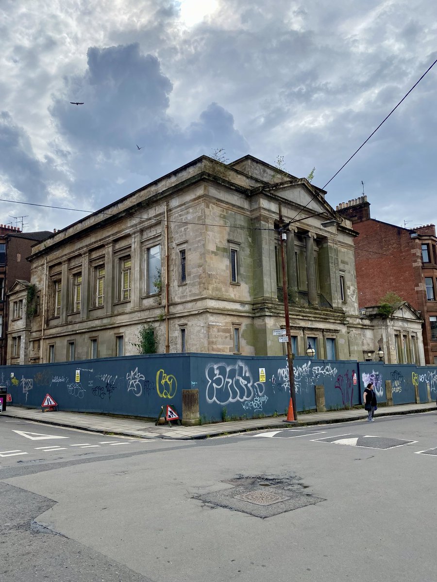 #PlanningStuff in #Glasgow: If you are in the West End today I’d encourage you to go & see the consultation on the potential demolition of Thomas Lennox Watson’s ‘B’ listed former Hillhead Baptist Church at 41 Cresswell Street. The event details here 👀👇
 hillhead-cresswell.scot