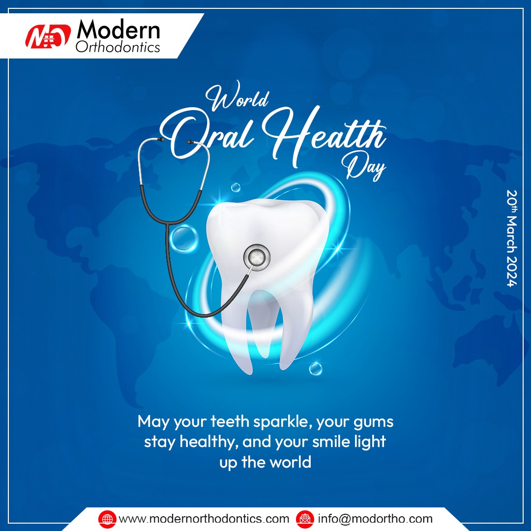 ModOrtho's tweet image. Here's to celebrating World Oral Health Day! 
Let's keep our smiles shining bright, our gums healthy, and spread joy with every smile.  🦷✨

#WorldOralHealthDay #Dentist #Dentaldoctor #orthoproducts #orthodontics #Modortho #modernorthodontics
