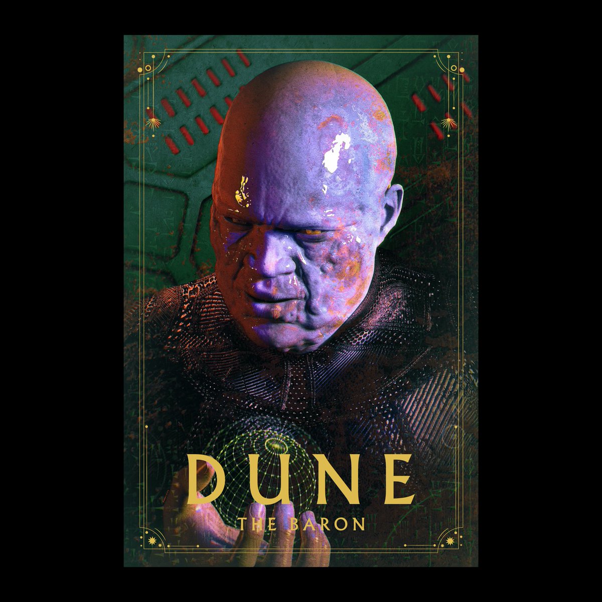 New artwork and start of my Dune series of images ‘The Baron’ ©️ 2024 Kiren In Digital #dune #frankherbert #zbrush #photoshop #kirenbagchee #kirenindigital