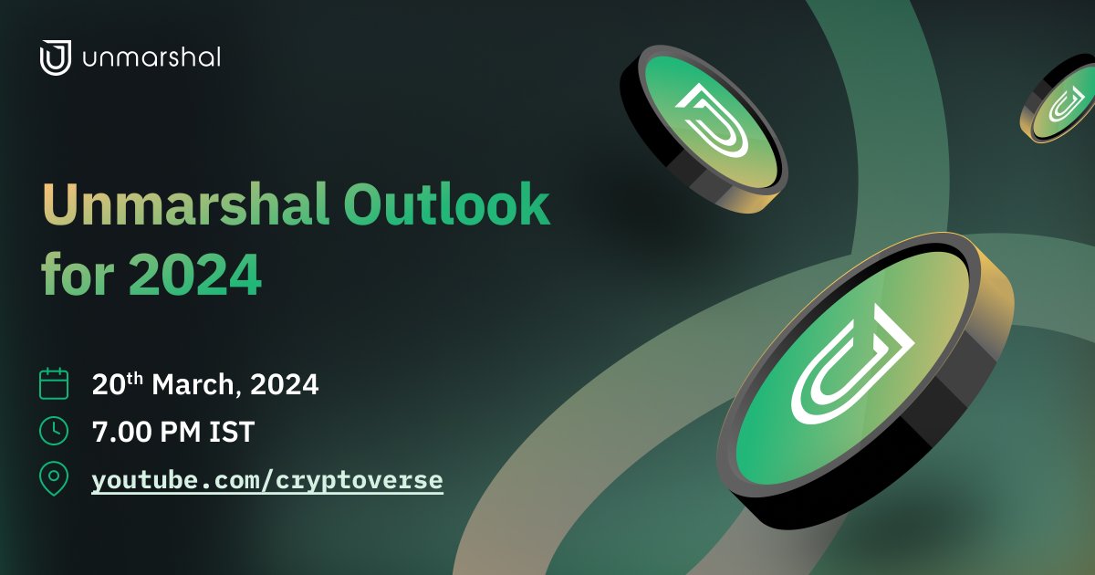 UnmarshalAI's tweet image. 🌟Exciting news, Unmarshal Community! 

🚀Join us for an insightful AMA session with our founder Manohar, hosted by @aacryptoverse!

Dive deep into the Unmarshal Roadmap and discover what&apos;s ahead. 

🛣️Learn, ask, and get inspired! 

🔗 Set your reminder now:…