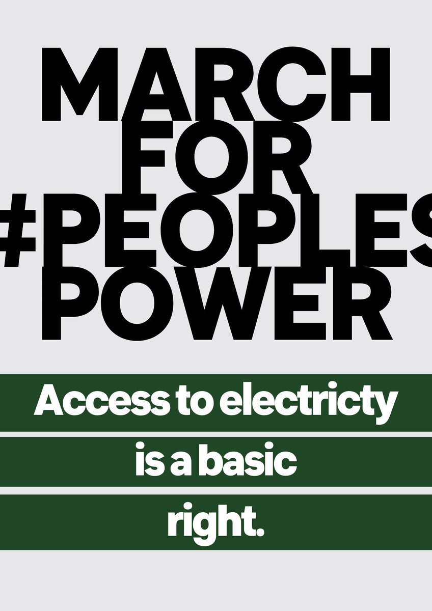 📢Today's #PeoplesPower marches unite communities and workers in Welkom to demand, - Clean, affordable electricity for all - Climate Action - A just renewable energy transition - A People's Energy Plan - No one must be left behind 📍@DMRE_ZA The Strip, 314 Stateway, 10:00am