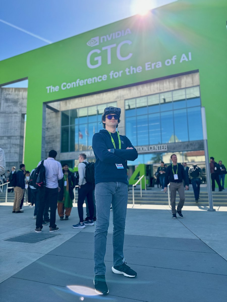 At the biggest AI show in the world - Nvidia GTC. Yesterday the keynote by Jensen Huang, CEO of Nvidia, started with .lumen. 3 more days here at Nvidia GTC, they will be full of exciting opportunities and people. #innovation #AssistiveTechnology #MadeInRomania