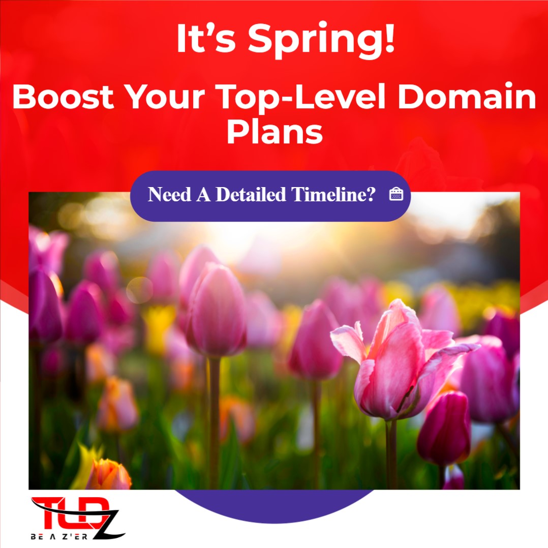 🚀 It’s officially spring! Have you started on attaining your Top-Level Domain (#TLD)? 🌐 Need some help? 🚀Check out our detailed timeline at: 🔗 tldz.odoo.com/r/2Ka ⏯️ #marketingmagic #digitalmarketing #brandingstrategy