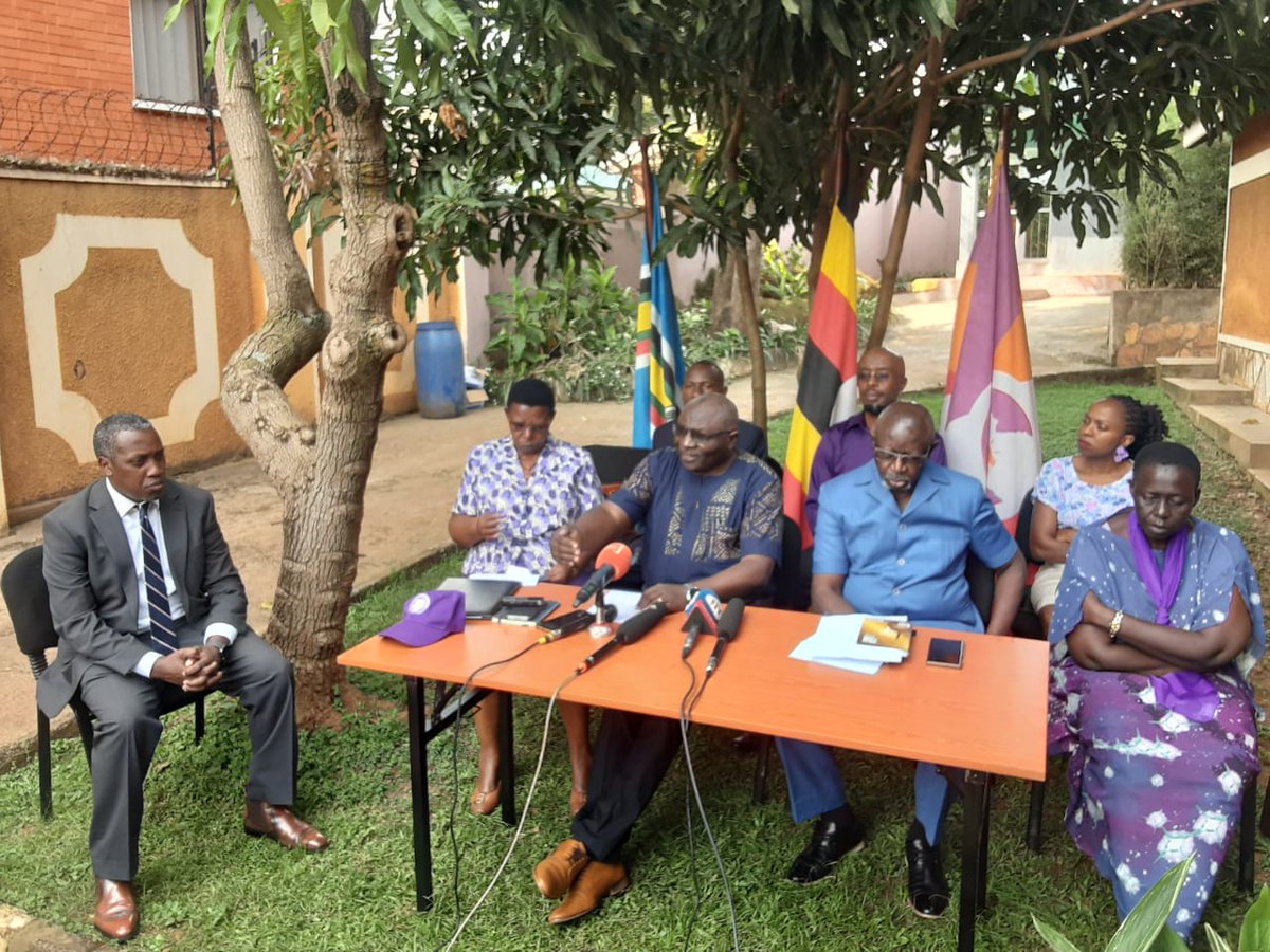 TheAllianceUG's tweet photo. HAPPENING NOW: 

Senior Citizens addressing the Nation at Alliance for National Transformation Party Headquarters.

#PeopleFirstaNewFuture
#ANTPressConference https://t.co/qGaSdZt9PX