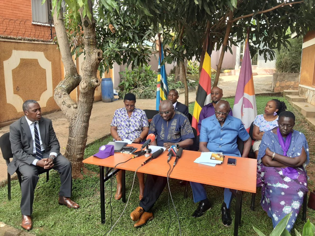 TheAllianceUG's tweet photo. HAPPENING NOW: 

Senior Citizens addressing the Nation at Alliance for National Transformation Party Headquarters.

#PeopleFirstaNewFuture
#ANTPressConference https://t.co/qGaSdZt9PX