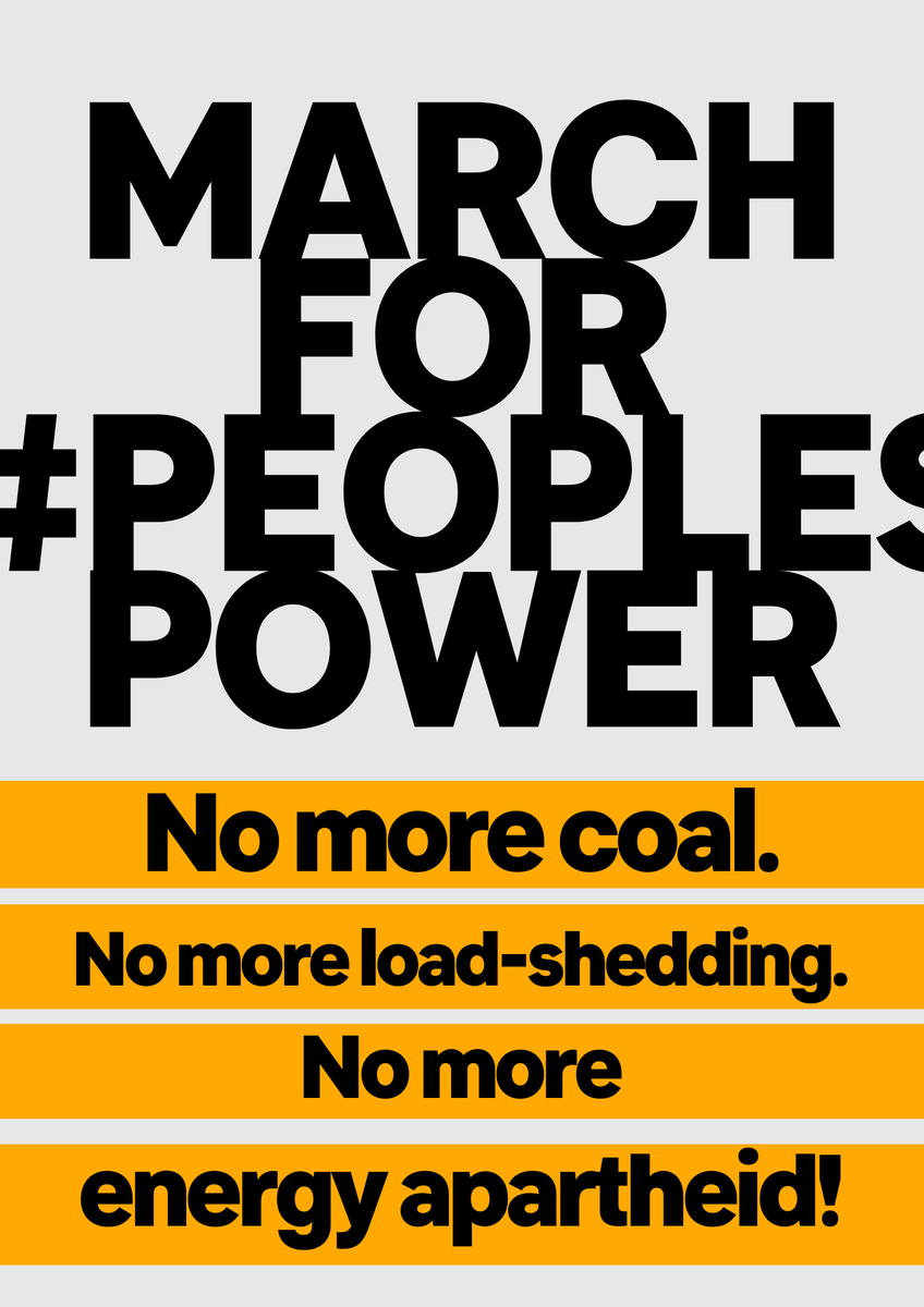 📢Today's #PeoplesPower marches unite communities and workers in Soweto to demand, - Clean, affordable electricity for all - Climate Action - A just renewable energy transition - A People's Energy Plan - No one must be left behind 📍@Eskom_SA Chris Hani Road, Klipspruit 10am