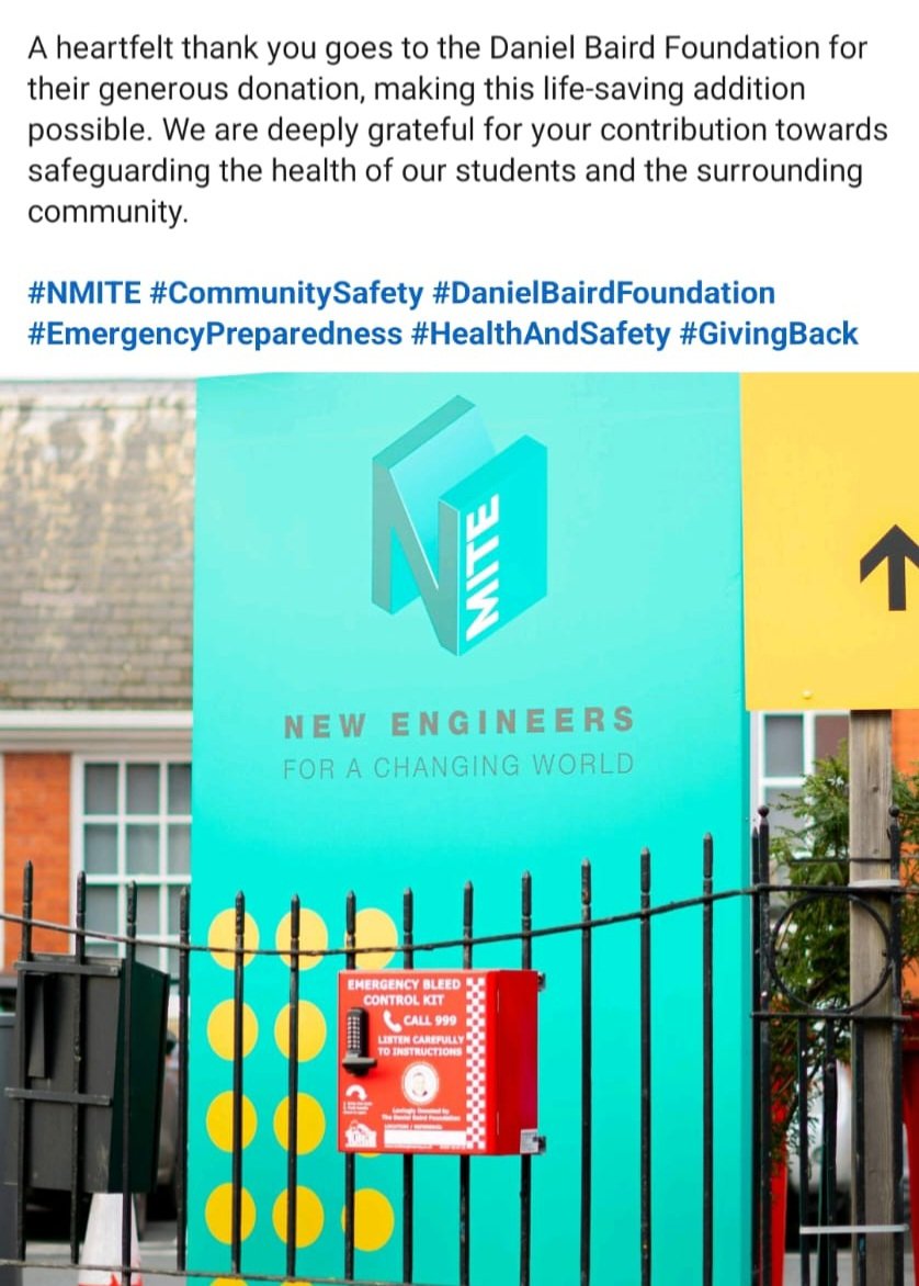 Great to see our donated @TheDanielBaird1 #ControlTheBleed🩸cabinet installed in #Hereford One of four donated to #Hereford with the help of @CIBSEWM Well done everyone @herefordtimes @IanGreenWMP @LawrenceBarton1 @OFFICIALWMAS @hollybaird_x @samatquinton @cummins23 @sophpreecex