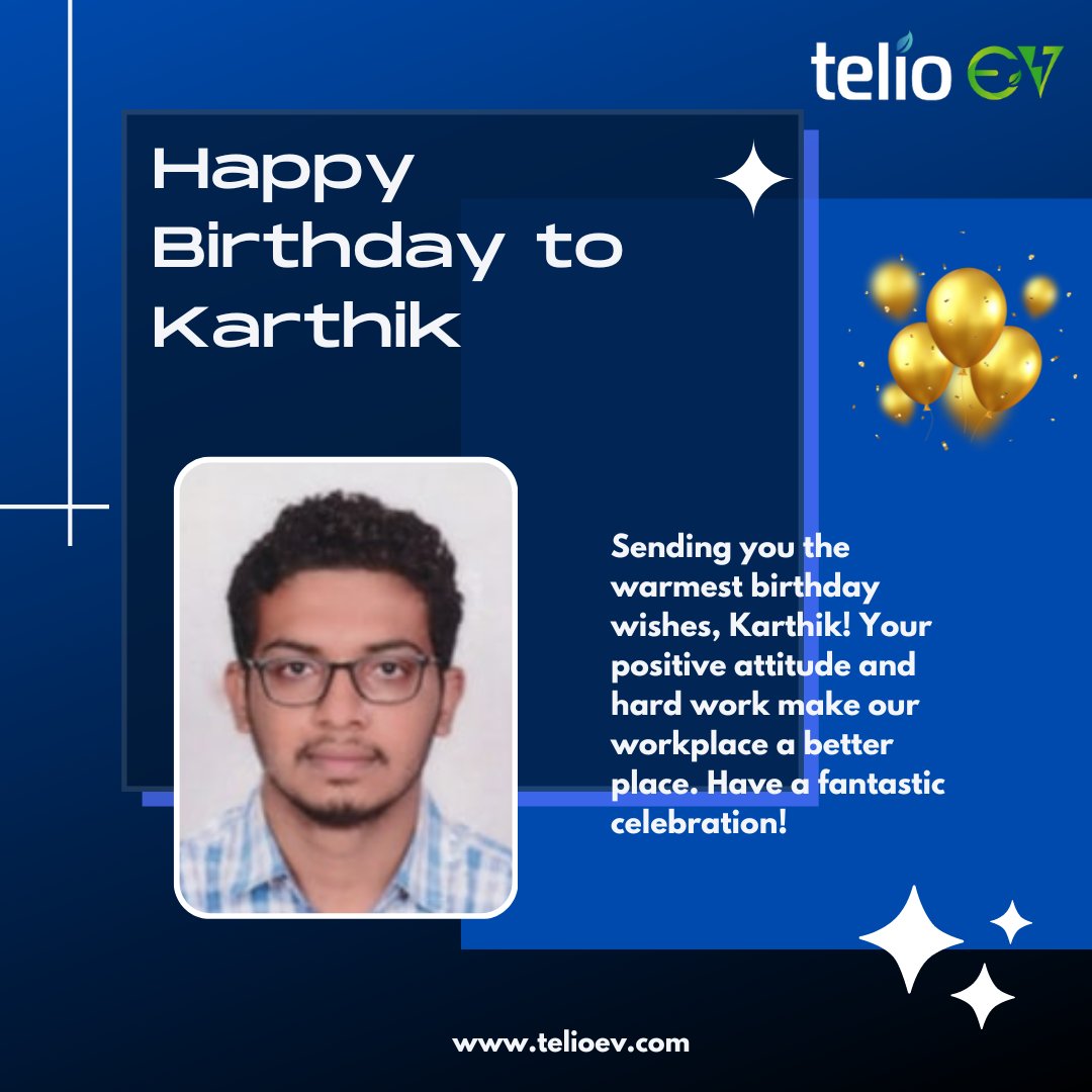telioev2022's tweet photo. Happy Birthday! Here's to another year of shared successes, laughter-filled meetings, and continued growth. Enjoy every moment!
Visit: https://t.co/dDWk3fNVai
Like, Comment & follow @TelioEV
#happybirthday #telioev #employeebirthday #birthdayvibes https://t.co/yN53tPYFYK