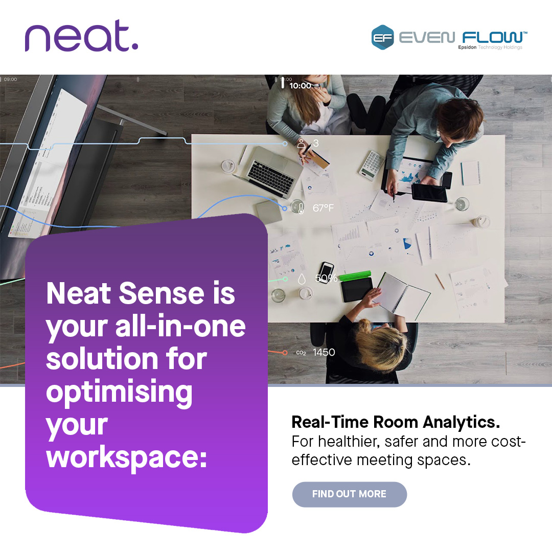 evenflw's tweet image. Neat Sense is your all-in-one solution for optimizing your workspace:
-Smart Sensors
-Seamless Integration
-Enhanced Productivity
-Peace of Mind

Unlock a world of efficiency, comfort, and productivity today!

Find out more: sales@evenflow.co.za

#WorkspaceOptimization