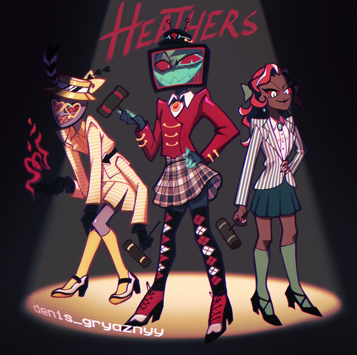 denis_gryaznyy's tweet image. hey
(if someone wants to know why I made Valentino McNamara, I just liked the idea of him trying to khs)
hope you like it
(I will post this art until it get the love it deserves)
#HazbinHotel #HazbinHotelVelvette #HazbinHotelVox #hazbinhotelvalentino #Heathers