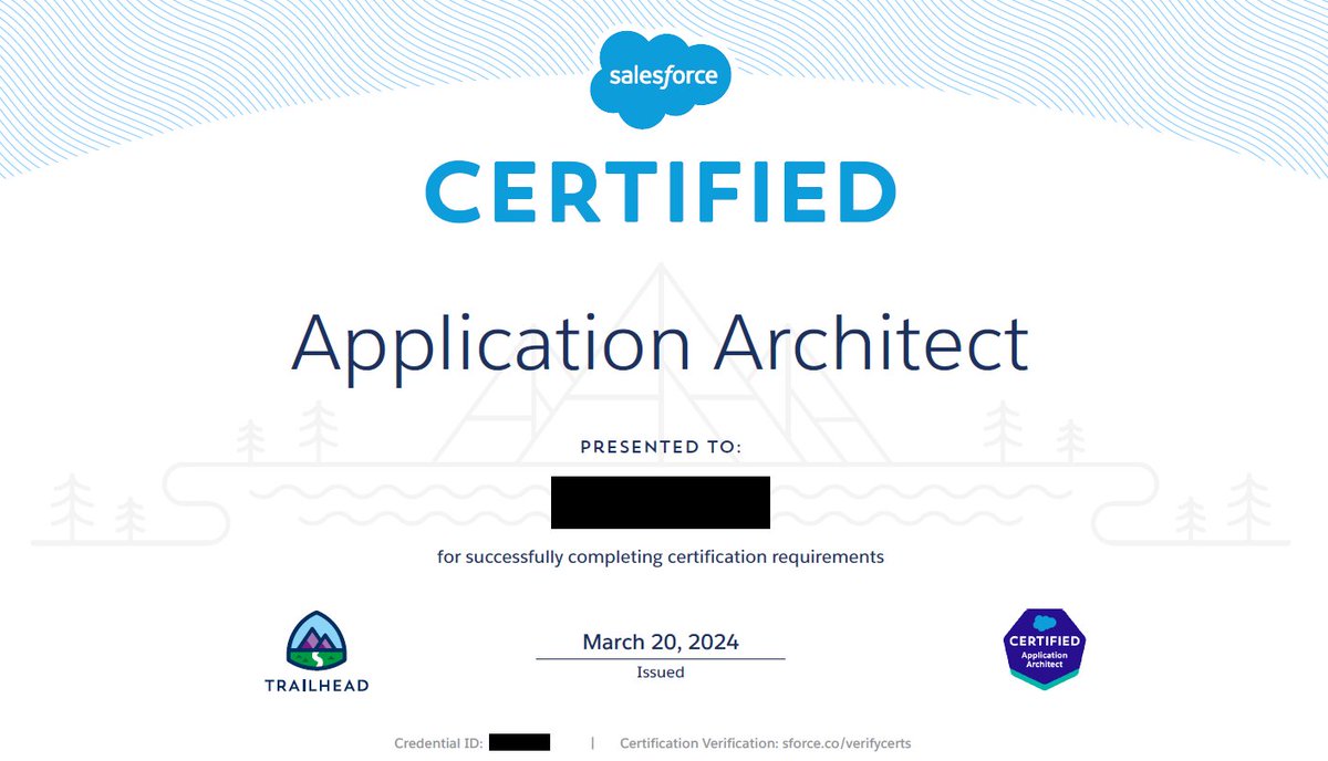 I'm so excited to bag new @salesforce certifications, #DataArchitect and #ApplicationArchitect.
年初から目標としていたアプリケーションアーキテクトを、本日取得しました。春のダブルチャンスもあって、資格も2桁に到達。
#archjapan 的にも貢献できたかと思います。
#Salesforce資格合格