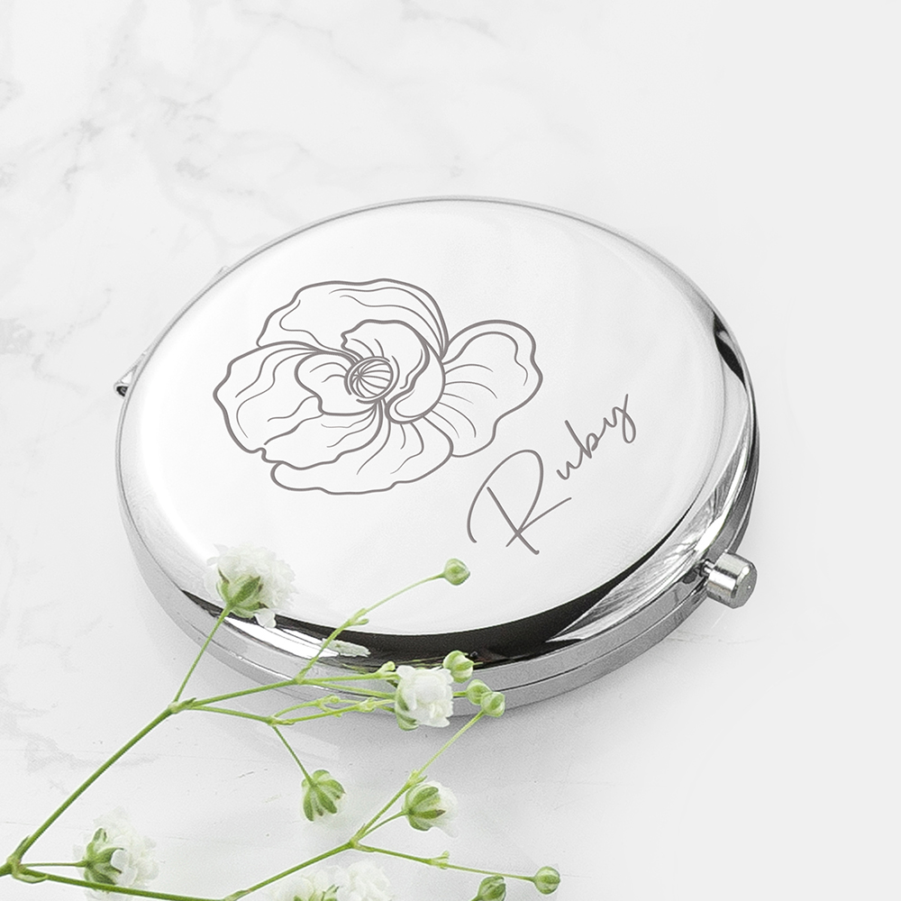 Personalised with any name & decorated with their birth flower, this compact mirror would be a pretty birthday gift idea lilybluestore.com/products/perso…

#birthdaygifts #birthday #giftideas #mirror #personalised #MHHSBD  #EarlyBiz