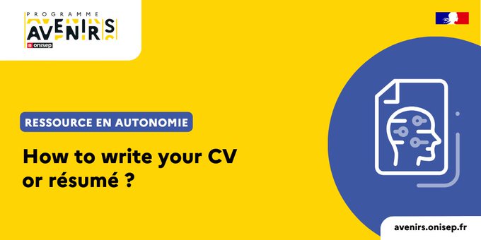 #LeSaviezVous? 📅Top départ pour la semaine des langues !  #équipeséducatives #lycéepro 📷#stage à l'étranger,  notre ressource en autonomie en anglais : « How to write your CV or résumé ? » #Avenirs 📷 #Eramus