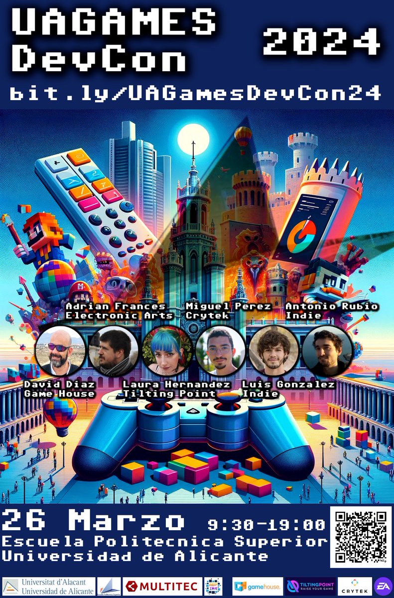 La semana que viene, el 26 de marzo: #UAGames DevCon 2024 en Escuela Politécnica Superior <a href="/UA_Universidad/">Universidad de Alicante UA</a>

meetup.com/alicantetech/e…