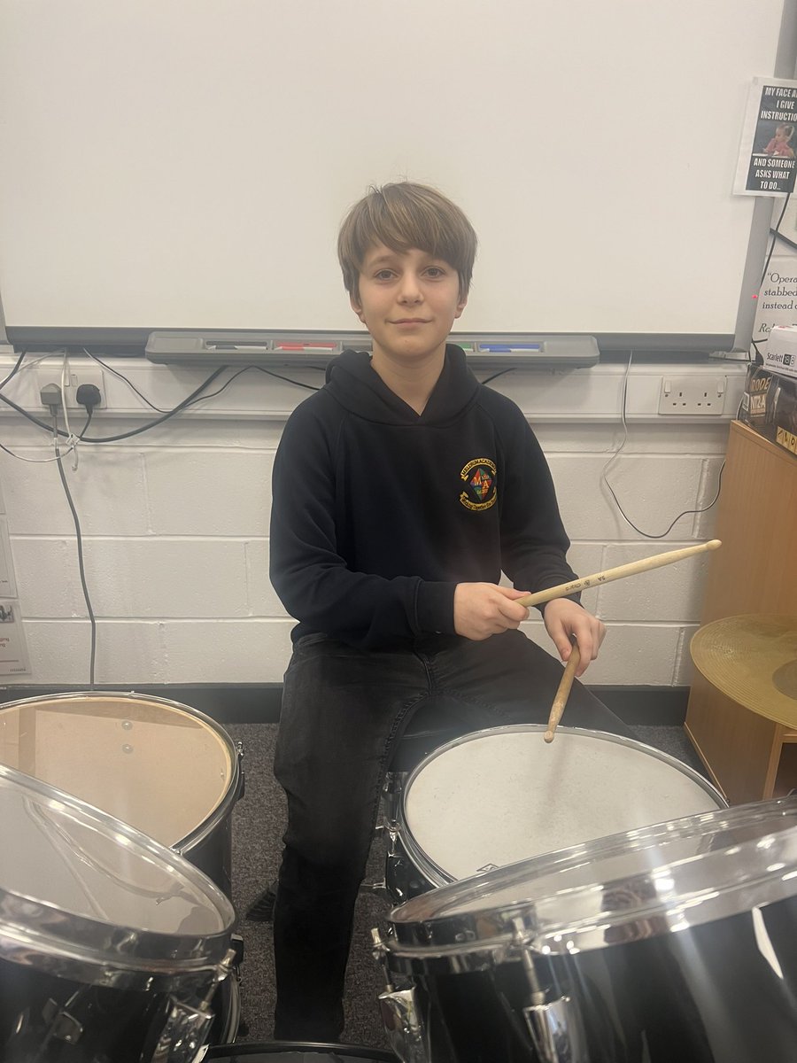 🎶🤩🎶Celebrating Success: Congratulations to Danny in S1 who has passed Grade 3 Drum kit @RSLAwards with distinction . A fantastic achievement, we are very proud of you Danny.🎶🤩🎶#drumkit #musicexam #celebratingsuccess #leadership