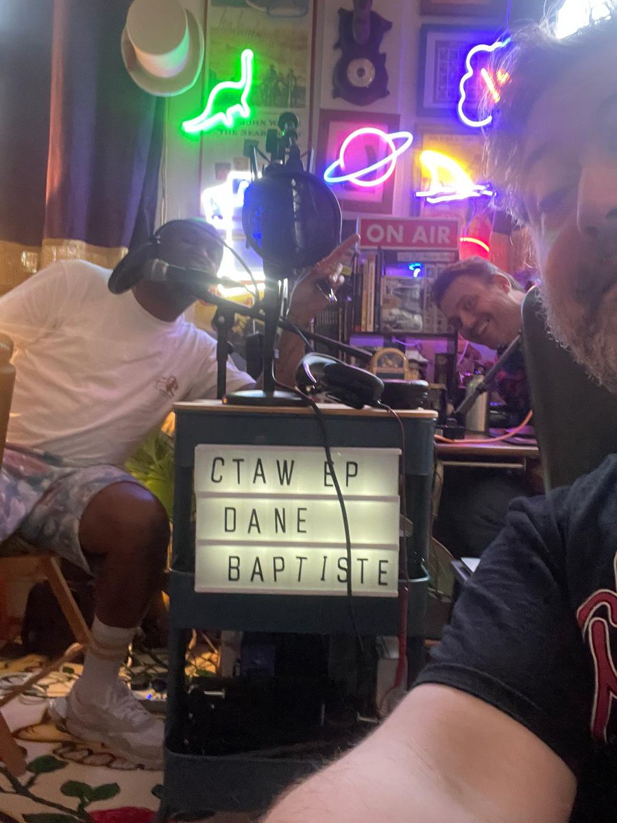In episode 8 of Control the Airwaves <a href="/DaneBaptweets/">Dane Baptiste/A$ap BAP/Joke Dza</a> joins <a href="/TheNickHelm/">Helm Dogg on Tour</a> and <a href="/natmetcalfe/">Nathaniel Metcalfe (also available on Bluesky)</a> in the clubhouse treehouse to pick his perfect night of TV. Produced by <a href="/producer_nat/">Natalie King</a> and the JC3000. I’m glad we have such a wonderful photograph to remember it by. pod.fo/e/228e4a