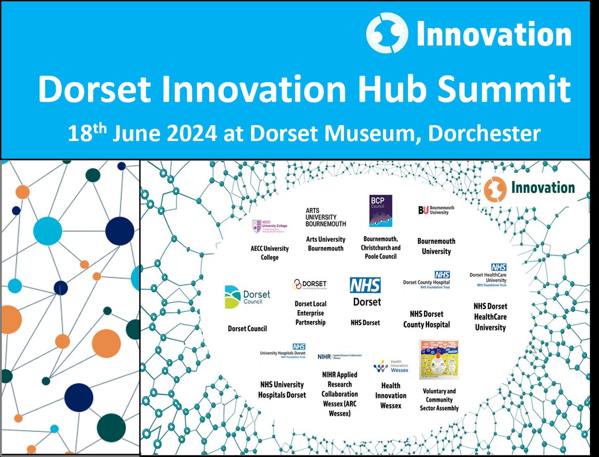#DorsetInnovationHub is proud to be hosting inaugural summit @DorsetMuseum on 18 June. The event will showcase national & local speakers, enabling us to network, learn & share ideas about #Innovation adoption. All tickets gone but wait list available. eventbrite.co.uk/e/dorset-innov…