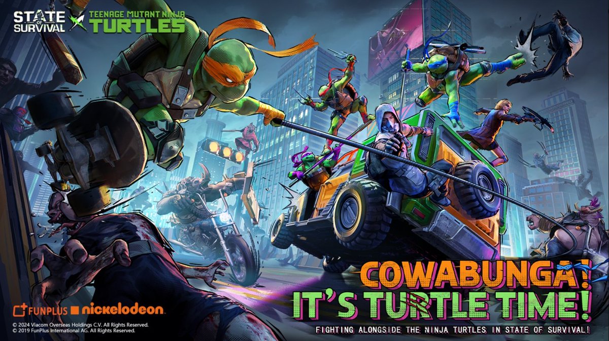 devicat_'s tweet image. 📢 #SocisDeviCAT  @FunPlusGames 📢

🌻 FunPlus x Nickelodeon
🐢 Cowabunga! És l&apos;hora de les tortugues! Lluita al costat de les tortugues ninja a l&apos;estat de supervivència!
🎁Demana la teva 🐢gratuïta: statesofsurvival.onelink.me/AcDU/i9qutxix

#VideojocsxBarcelona #DeviCAT devi.cat