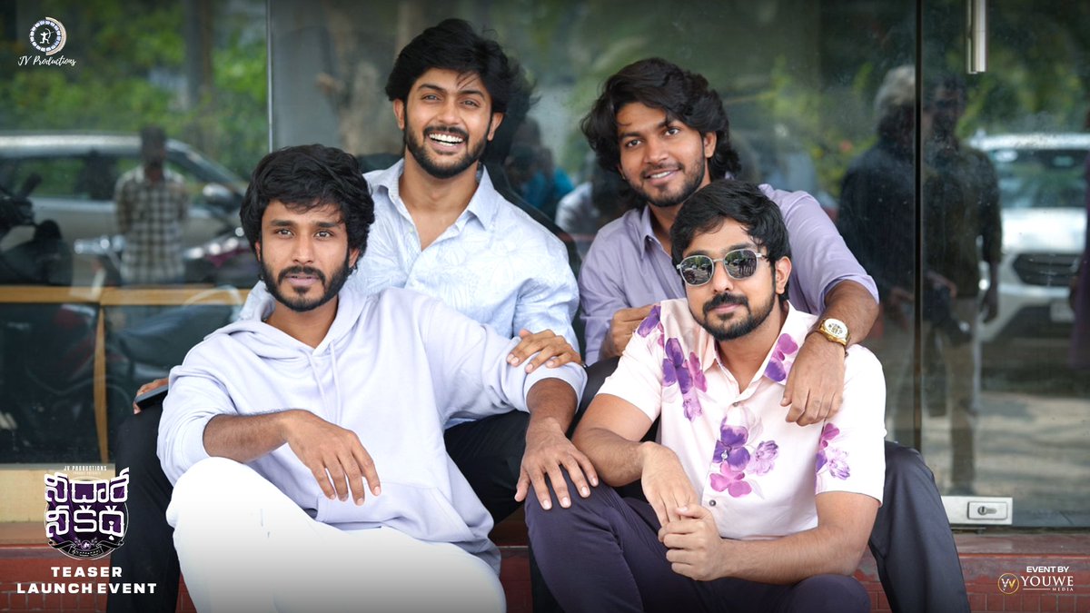 MediaYouwe's tweet photo. Smiles all over at  #NeeDhaareyNeeKatha Teaser Launch Event ✨

▶️https://t.co/qHHmvGnmhR

@JVProductionsIn @VamsiJ1993 @tejesh_veera
#HarshitaThota #SailajaJonnalagadda #PriyanthamMaanthini #AnjanaBalaji @AlbertoGiurioli #AlexKao @MediaYouwe @vrmadhu9 https://t.co/BnMDPDvPLt