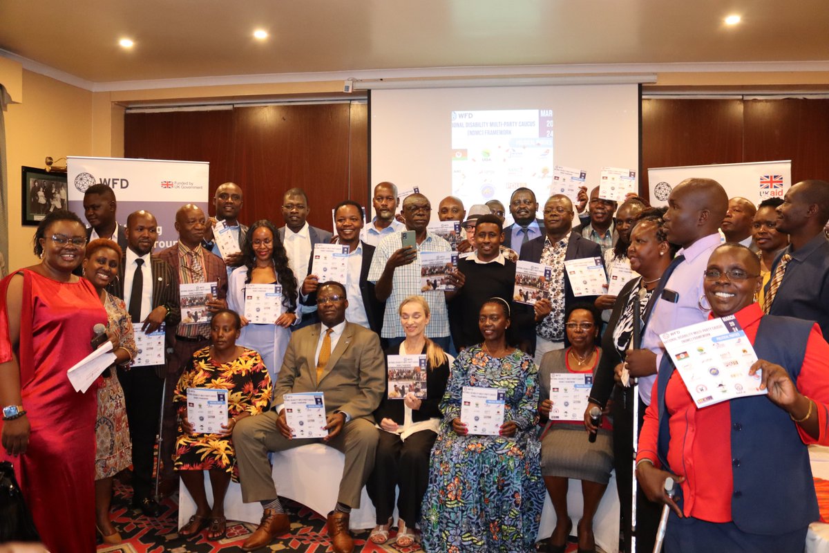 Fantastic day celebrating the launch of the National Disability Multi-Party Caucus! Thrilled to witness this important step for #DisabilityInclusion in Kenya's Parliament. Great to have our Chairperson @MutindaDr as the Chief Guest. Huge thanks to @WFD_Kenya for their support!