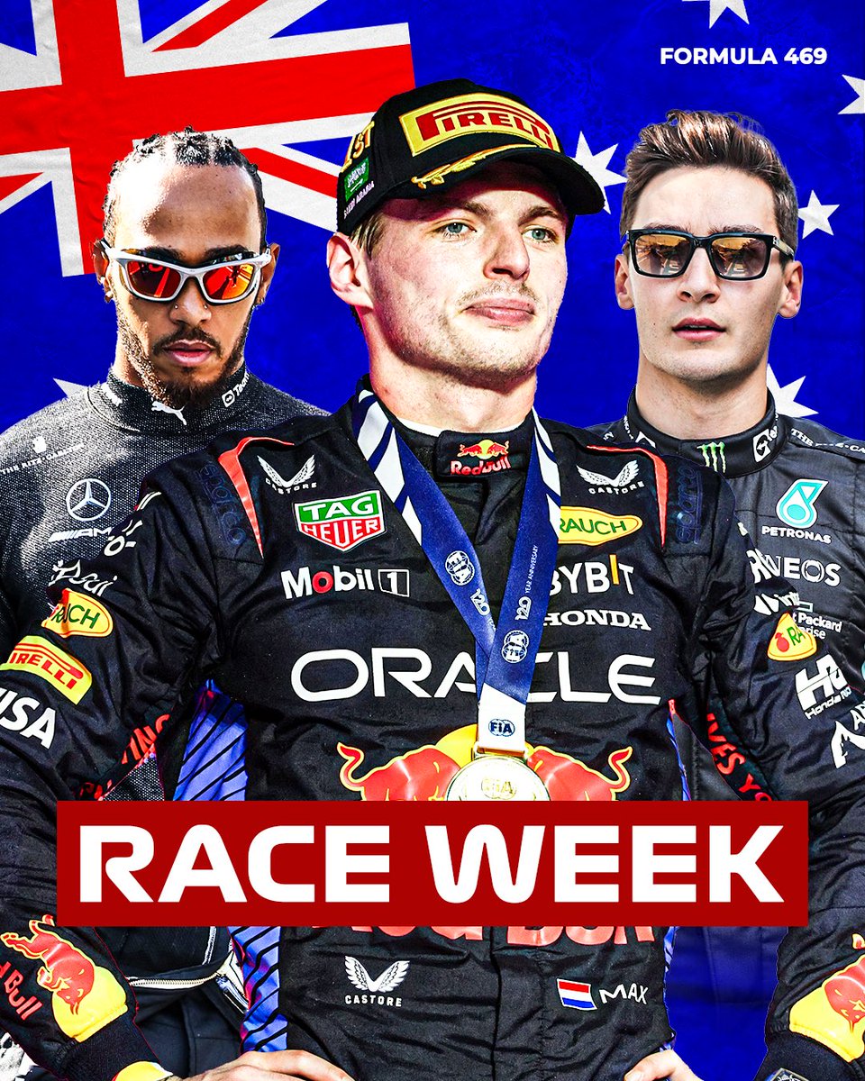 Formula469's tweet photo. It's F1 Race Week Down Under! 🇦🇺 This week, the F1 circus lands in the vibrant city of Melbourne for an electrifying showdown at the @ausgrandprix. As the engines roar to life, get ready for a specta…Read https://t.co/s1lAwrpnpz

#RaceWeek #AustralianGP #Formula1 #F1 #Formula469 https://t.co/xb4vVuyirz