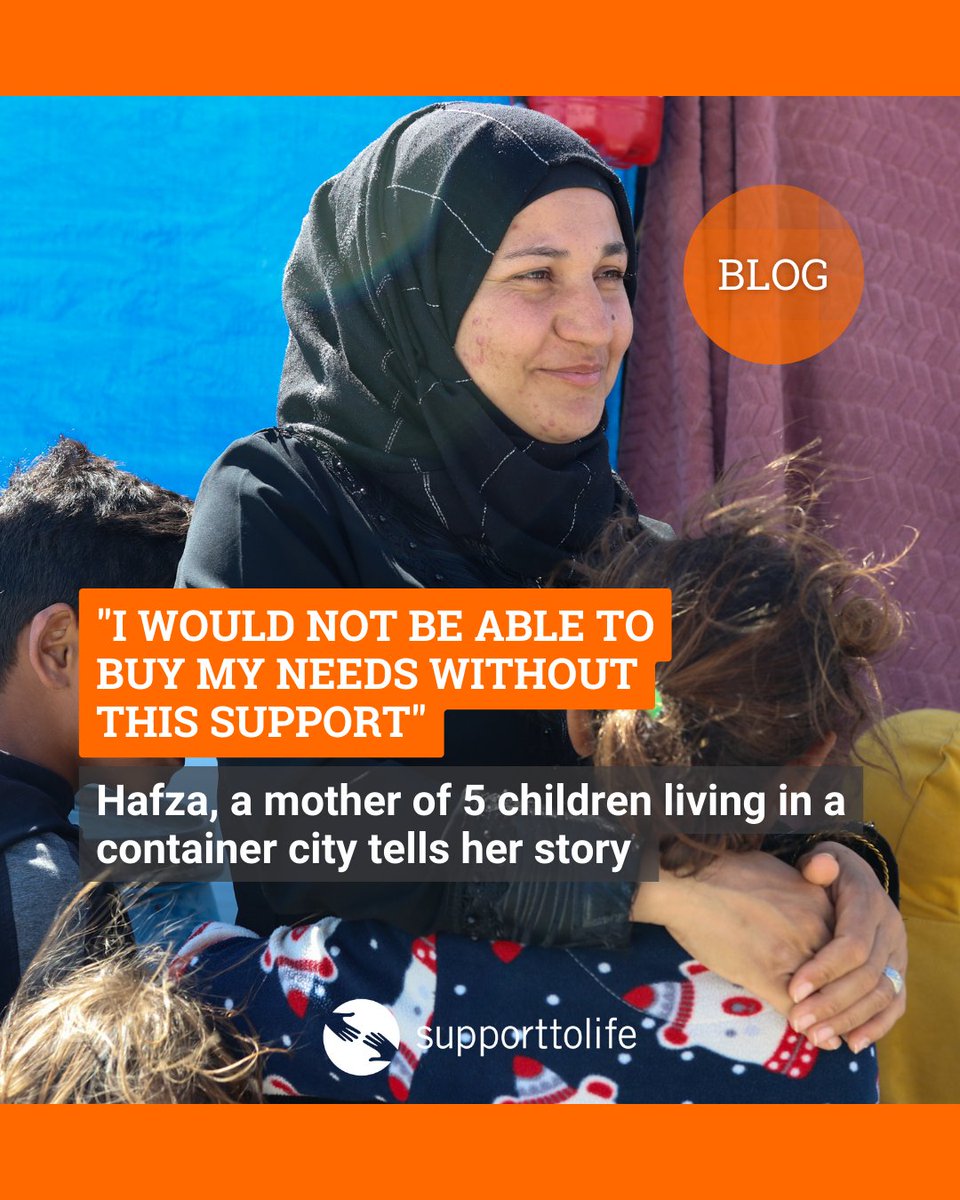 In order to respond to the hygiene needs in the earthquake zone, we continue the voucher card project in partnership with @WorldVision Syria Response. Hafza, a mother of 5 children living in a container city in #Hatay, talked about the the impact. bit.ly/3IKmTDm