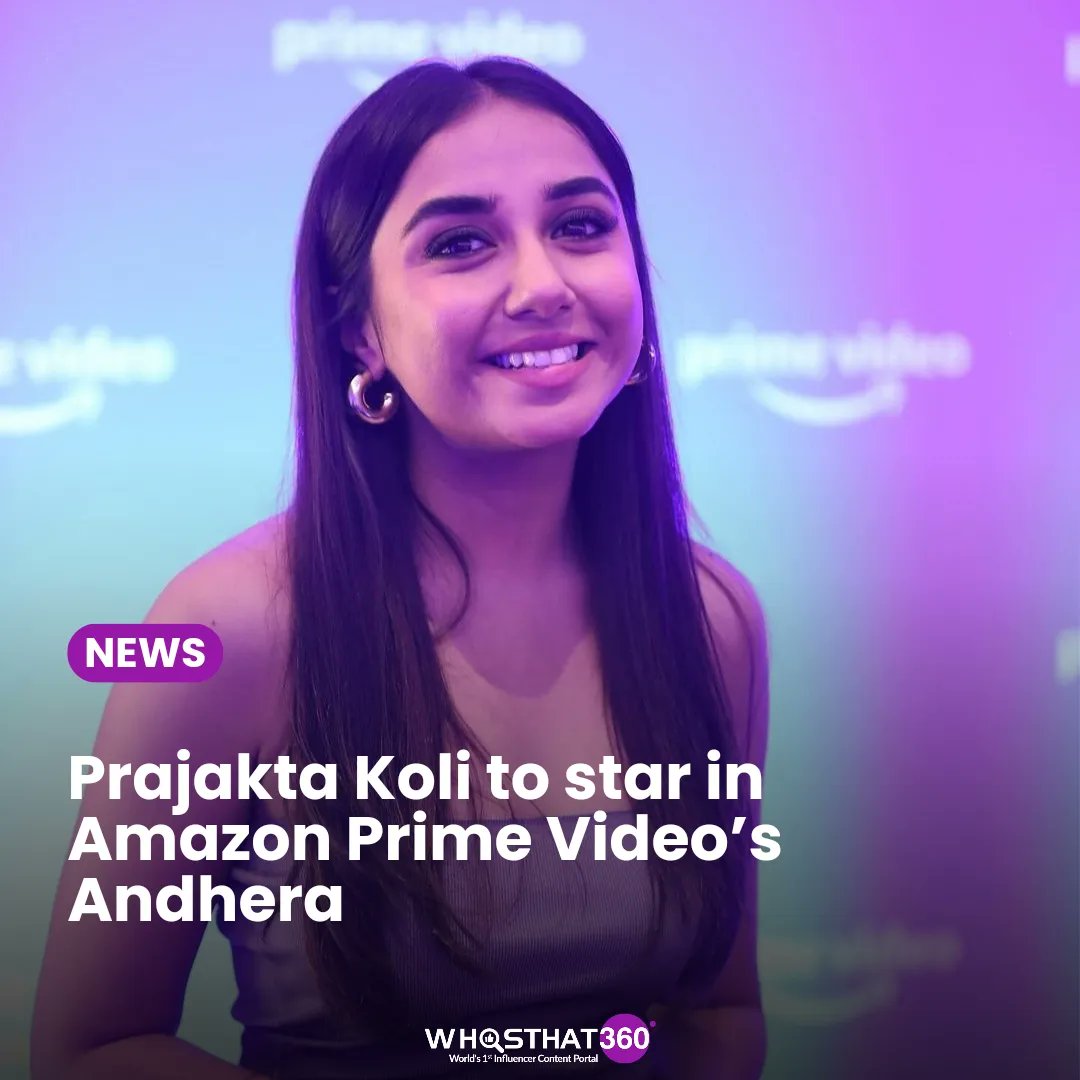 Popular YouTuber Prajakta Koli will be seen in 'Andhera,' an urban horror tale which also stars Surveen Chawla and Karanvir Malhotra. Congratulations, @iamMostlySane! 👏🎉

#PrajaktaKoli #News #Andhera #WhosThat360