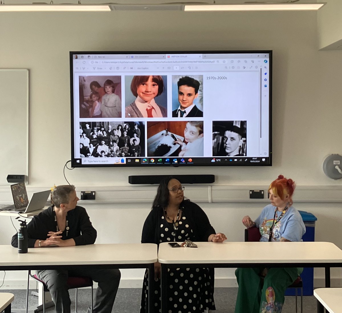This week, our 1st year @UONHMPSS students had the honour of hearing our special panel on hair and identity chaired by @ATStepniak and featuring @LEJowett @EvelynMulinge & Allyson Green who all spoke about what their hair means to them and their identity #UON