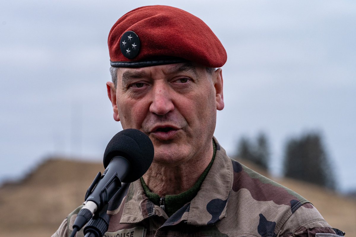 On Tuesday 19th March in 🇪🇪, Lieutenant General Bertrand TOUJOUSE, French Land Forces commander, reminded how important our deployment is within the NATO 🇬🇧-led Battle Group ! #WeareNATO #StrongerTogether #ProudToDefend