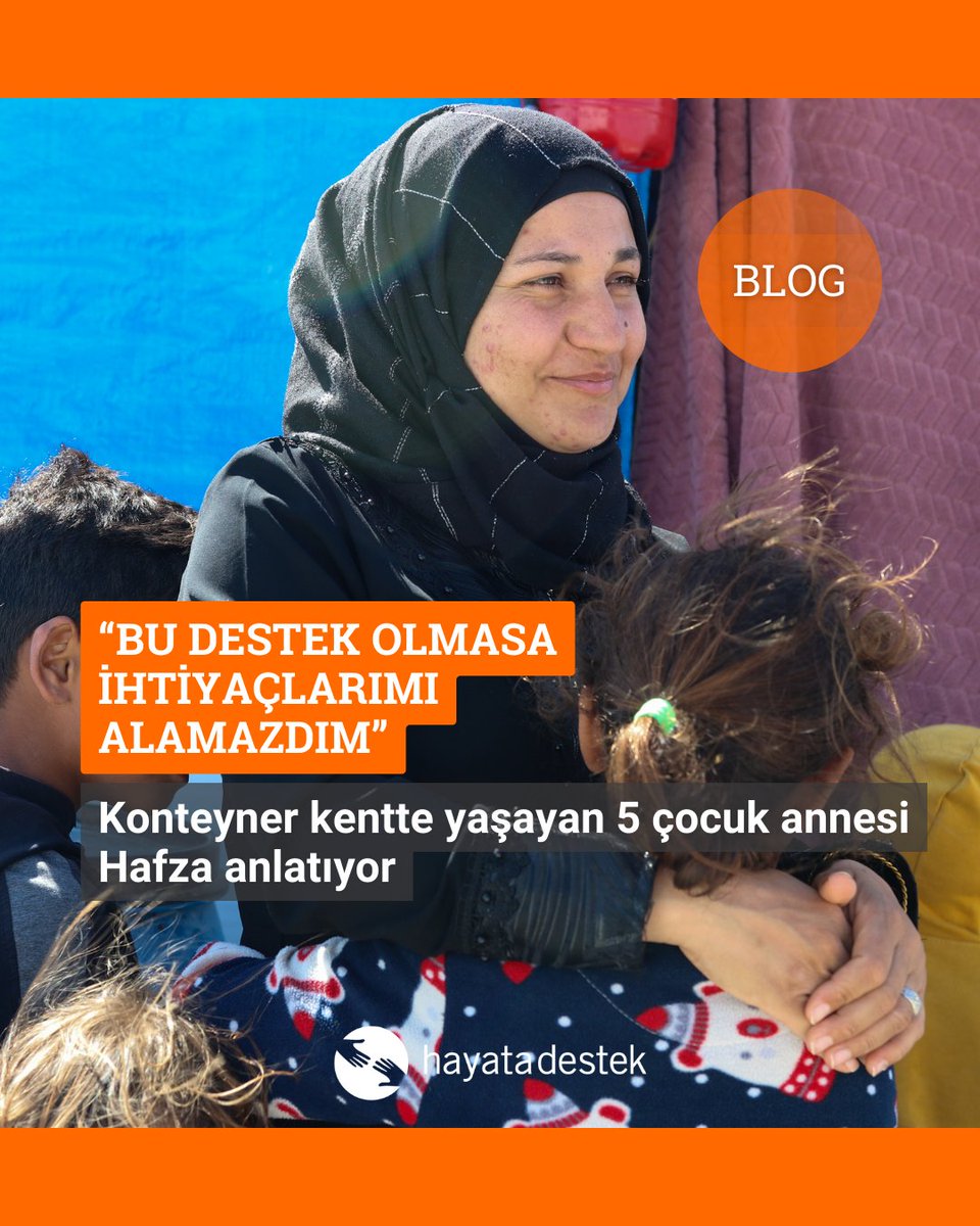 Deprem bölgesindeki hijyen ihtiyaçlarına cevap vermek için @WorldVision Syria Response ile ortaklaşa yürüttüğümüz alışveriş kart projesi devam ediyor. #Hatay’da bir konteyner kentte yaşayan, 5 çocuk annesi Hafza, peojenin hayatına etkini anlatıyor. bit.ly/3Pt28jf