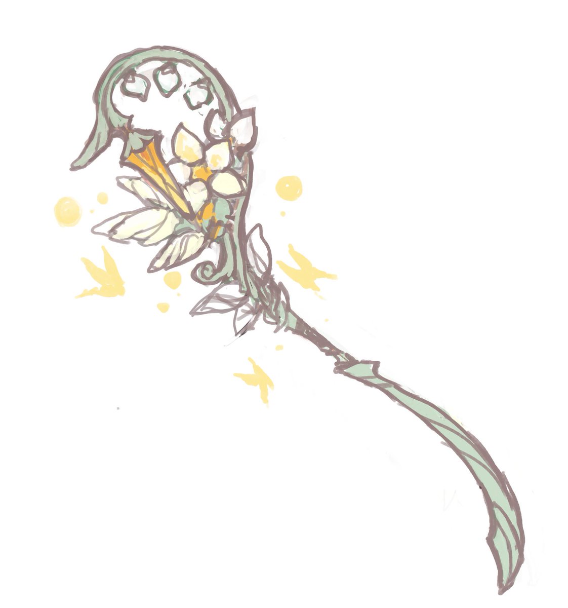 simple background white background flower weapon sword no humans leaf  illustration images