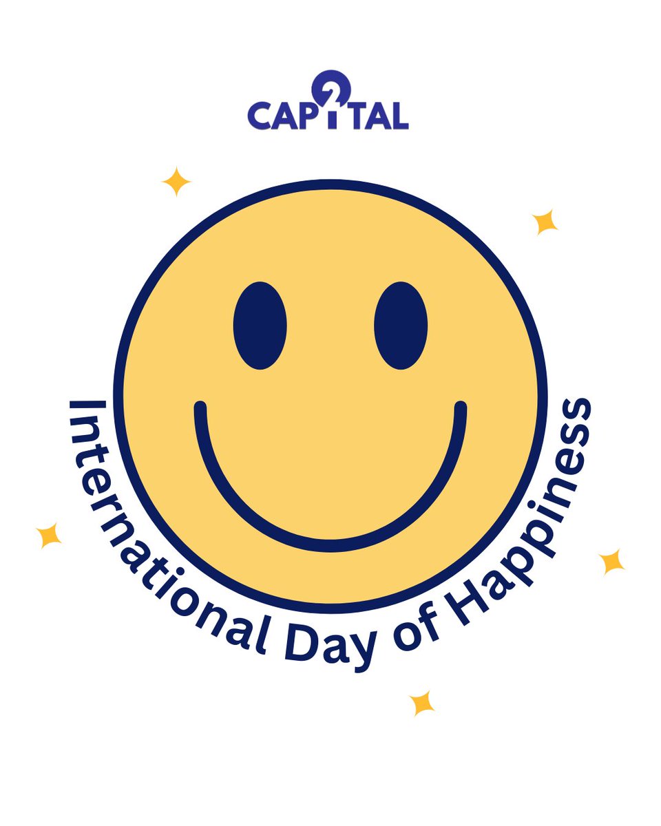 Celebrate International Day of Happiness with Capital FM2! Let the music be your soundtrack to a joyful day. 🌞
Take a moment to do something that brings a smile to your face, and then pass on that happiness to someone else. 🌼 Together, let's create a happier world!