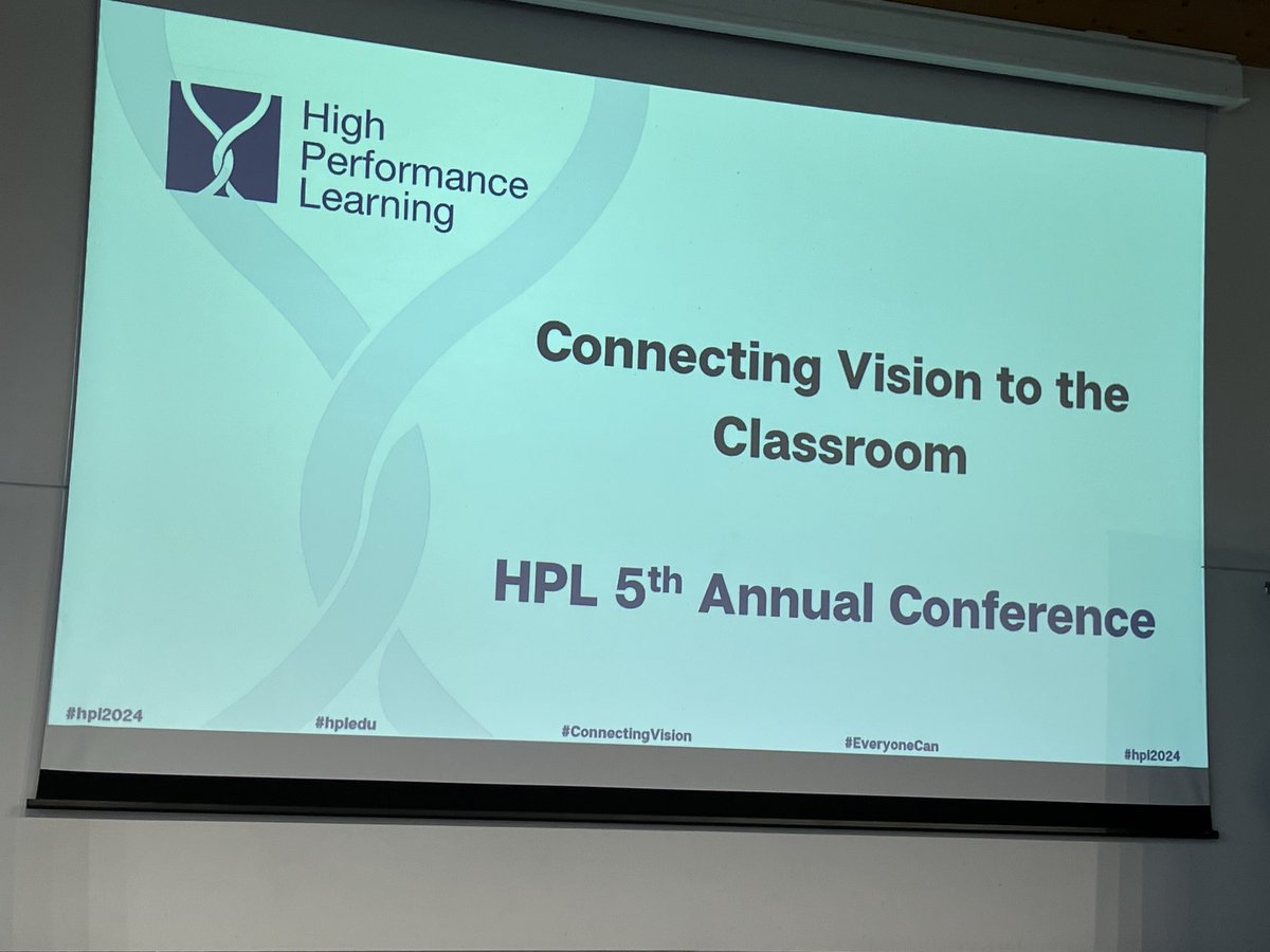 Looking forward very much to welcoming HPL schools and prospective schools today