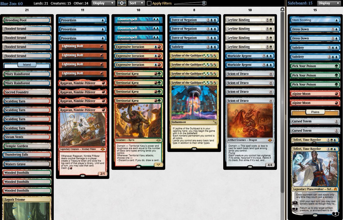 This deck won 3 MOCS Showcase Playoff this week, and seems to be the best thing to do with Leyline + Scion! Live @ twitch.tv/andreamengucci