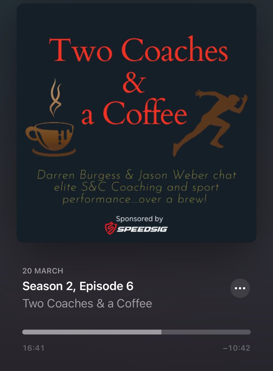 Another fascinating chat on this week’s Two Coaches & a Coffee @darrenburgess25 @JasonAWeber on tendinopathy & tendon rupture. Follows on nicely from our LL Tendon Management session for MSc Exercise & Sports Medicine students @unibirmingham @UBSportExR , well worth a listen 🎧