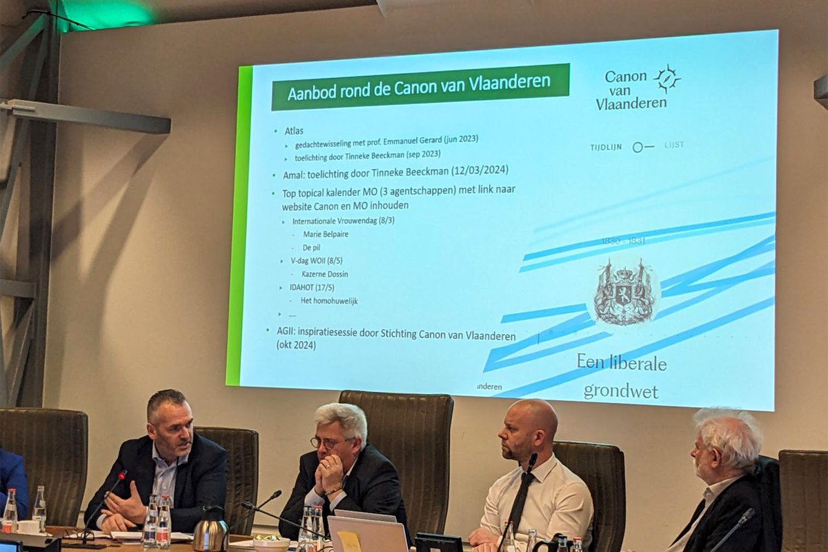 Algemeen directeur <a href="/Jodero/">Joaquin Rey</a> lichtte gisteren in de commissie Inburgering #VlaParl toe hoe de Canon van Vlaanderen de lessen Maatschappelijke Oriëntatie inspireert. youtube.com/live/m6ETgL_65…