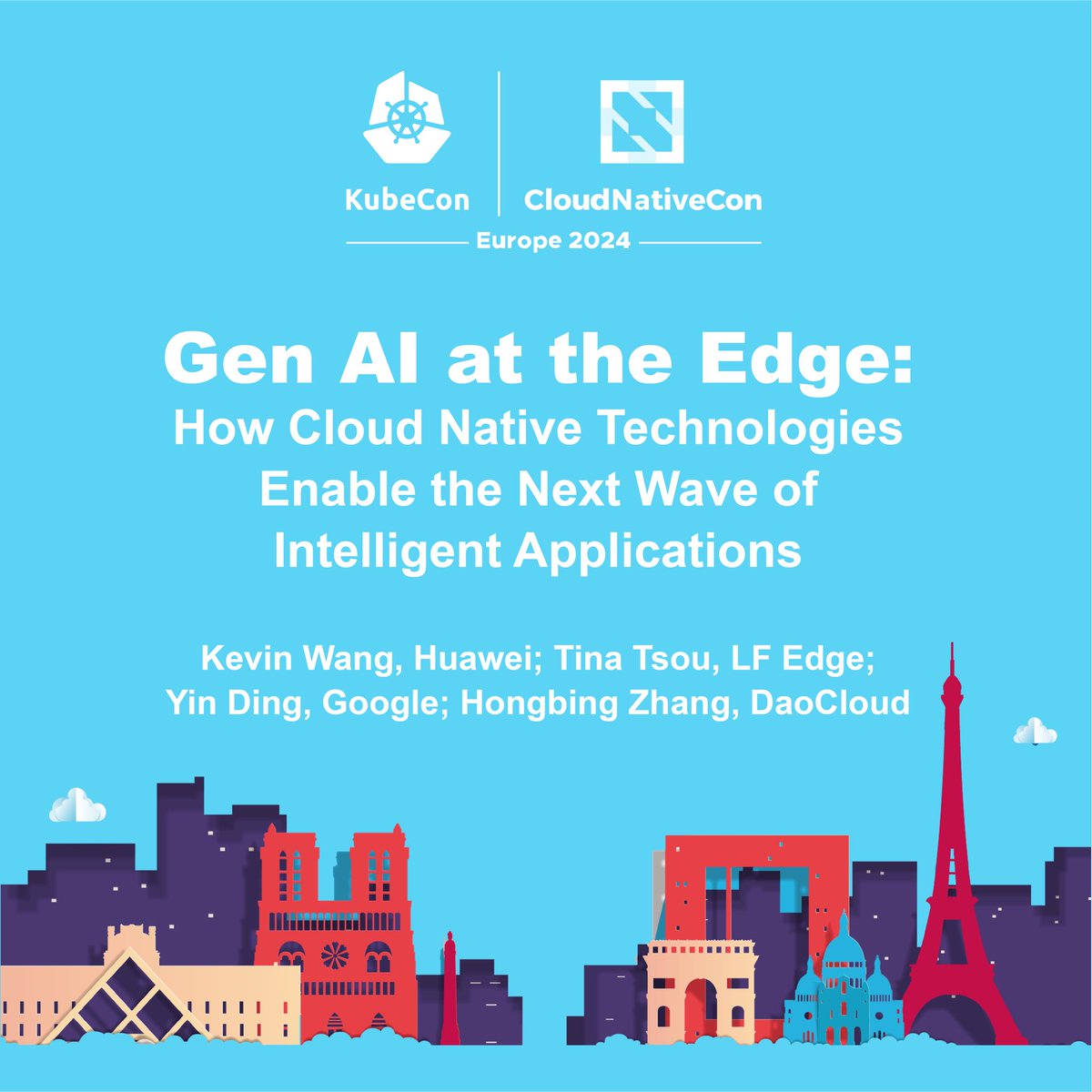 Found an interesting Gen AI topic! ❤️‍🔥
Interested as much as KubeEdge? 
Join it  together! sched.co/1YeLs <a href="/CloudNativeFdn/">CNCF</a> <a href="/linuxfoundation/">The Linux Foundation</a> #KubeCon #CloudNativeCon 
March 20,  11:15 - 11:50 CET 📍Pavilion 7 | Level 7.3 | S04