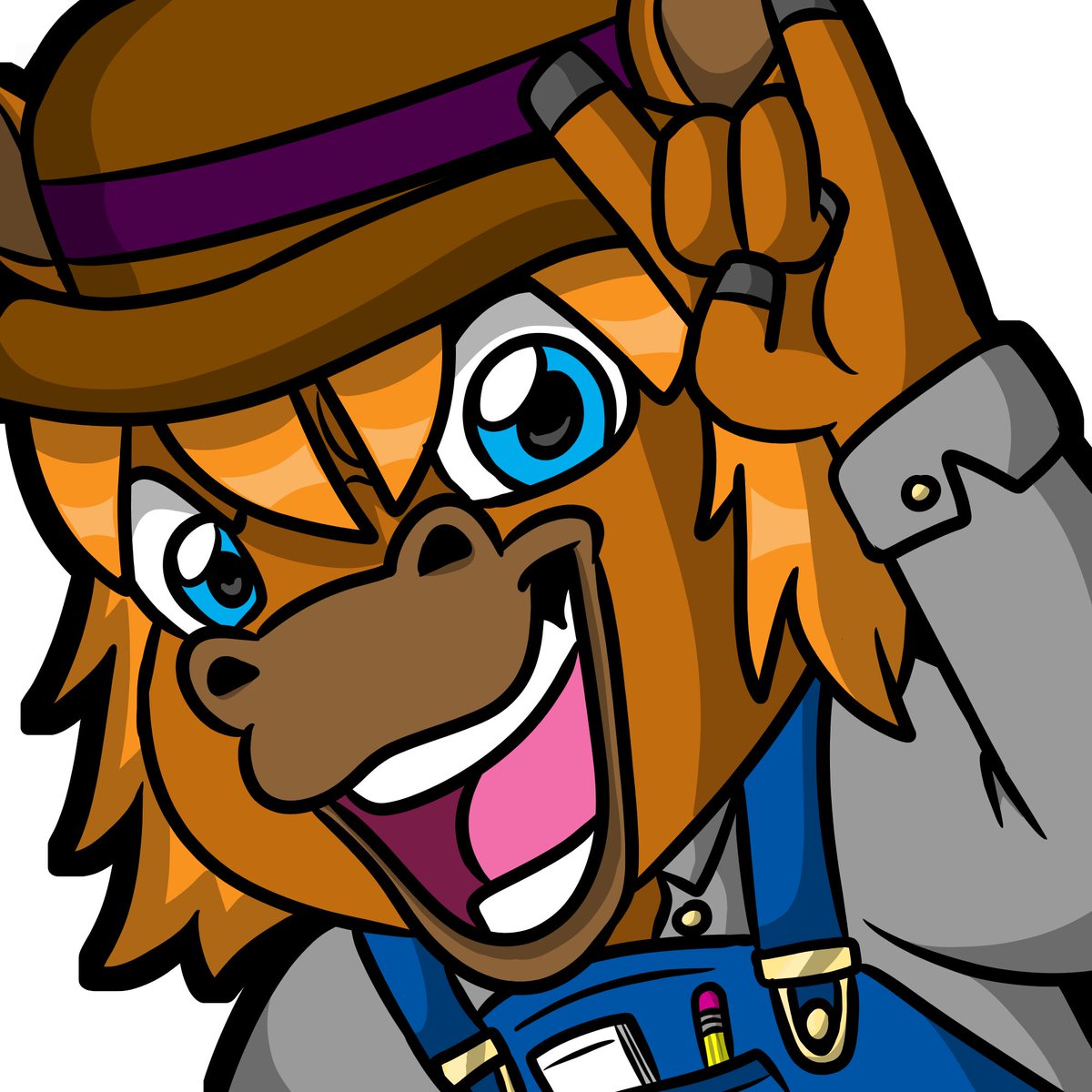 Finished another emote for SteamPony

ROCK OUT 🐴🤘