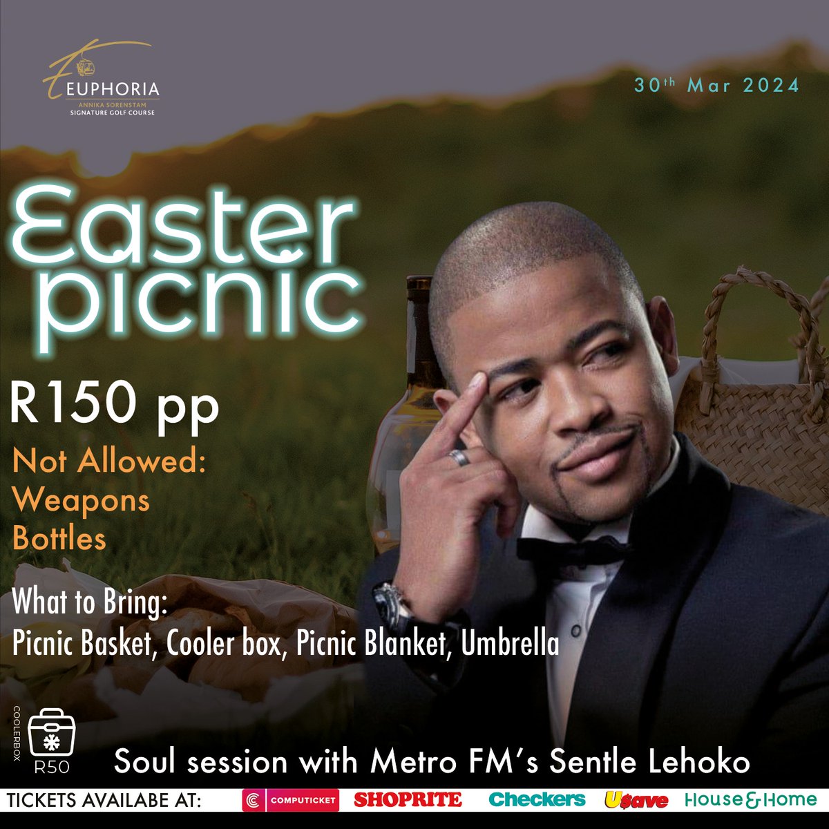 In case you were wondering... This is what you'll need for our upcoming Easter Picnic😉

What to Bring:
Picnic Basket, Cooler box, Picnic Blanket, Umbrella

#soulsession #sentlelelehoko #EuphoriaEstate #limpopo # #modimolle