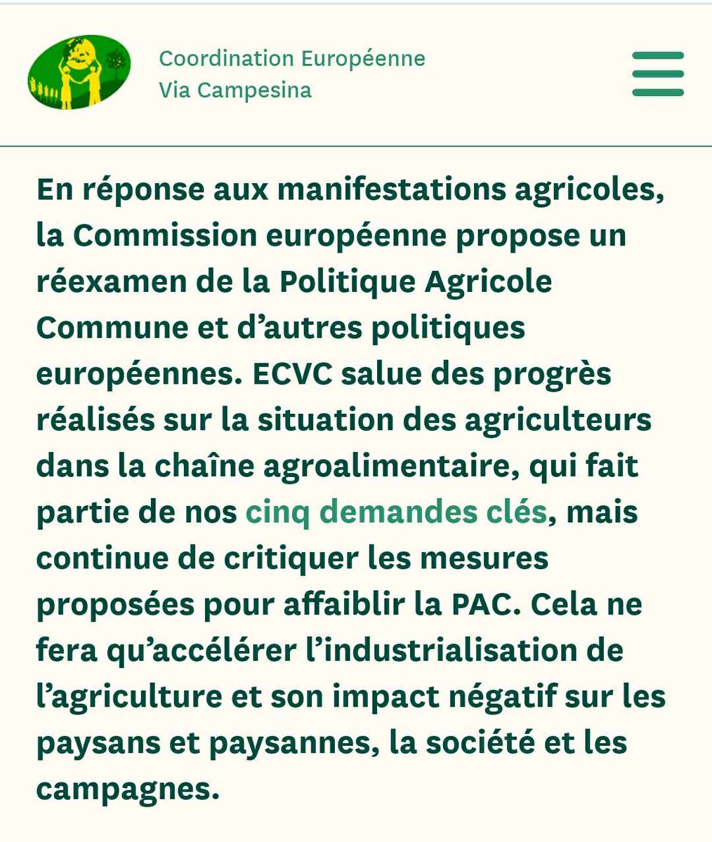 📌L'analyse @ECVC face aux propositions de la @EU_Commission; aller + loin pour garantir des prix équitables aux agriculteurs et une PAC basée sur la régulation du marché : tinyurl.com/57bb7x9e 📰La proposition pour renforcer de la directive UTP: tinyurl.com/57yrrd5s
