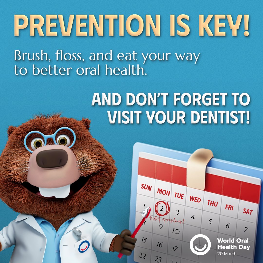 To celebrate World Oral Health Day here is some great advice for taking care of your teeth! We have loads more advice here: ow.ly/NXPW50QJM6A #WorldOralHealthDay #SmilesforLife #Childoralhealth