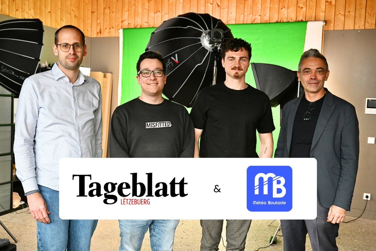 Zanter méi wéi engem hallwe Joer si mir schonn am Hannergrond um bastelen an elo ass et esouwäit: Mir sinn houfreg driwwer, d'<a href="/tageblatt_lu/">Tageblatt</a>  als éischte Mediepartner vu ClearSky Solutions unzekënnegen. Vun haut un ass also an all Ausgab d'Wieder vu Météo Boulaide ze fannen, mat