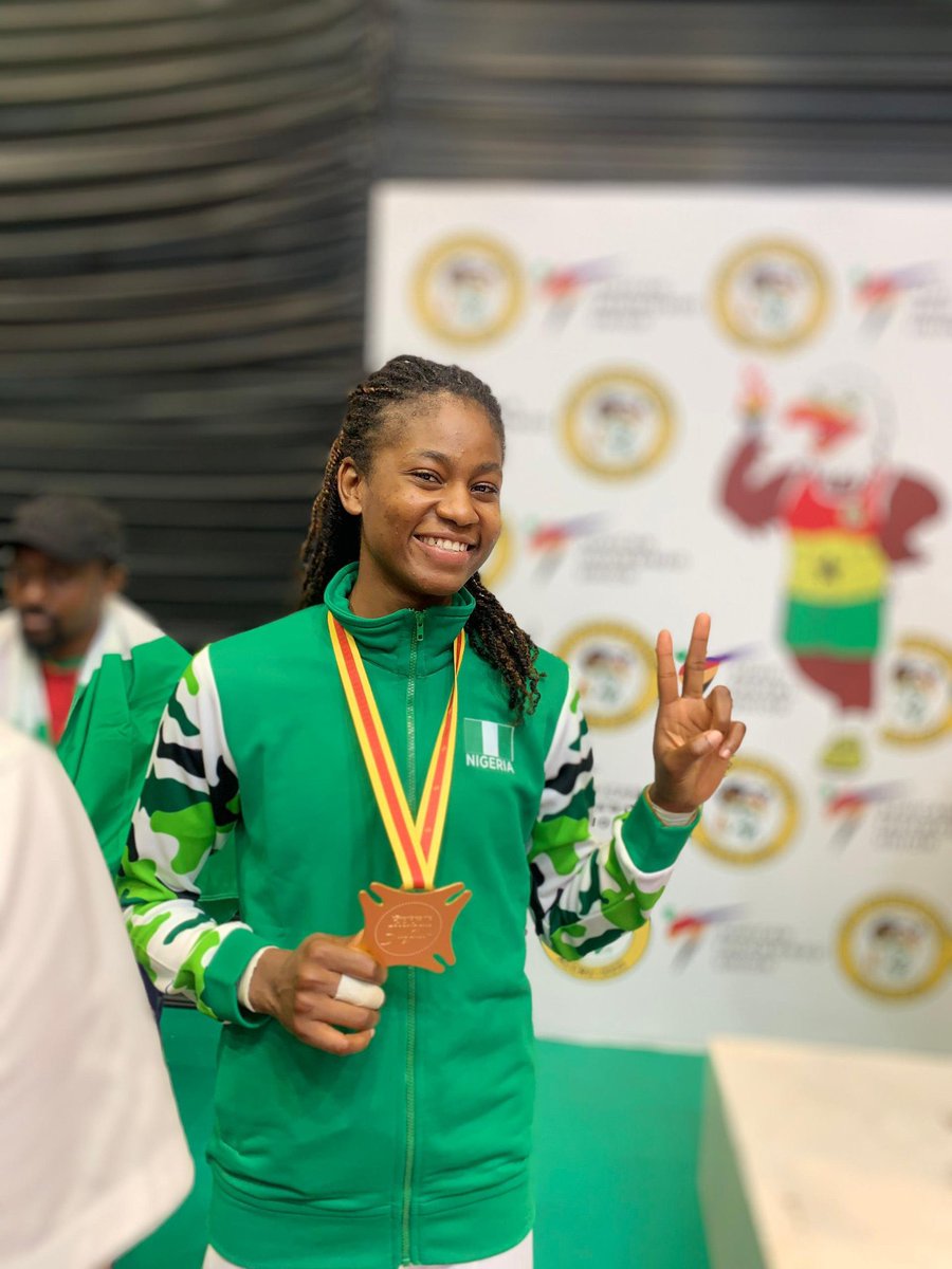 🥋🇳🇬Winning In #Taekwondo Nigeria's Elizabeth Anyanacho Claimed Gold In The Women's Taekwondo 🥋 -67kg Defeating Mohammed Aya From Egypt. A Major Improvement From The Bronze Medal She Won In Rabat 2019
 #AfricanGames2023 #AfricaGames #Accra2023 #Stereogoddess