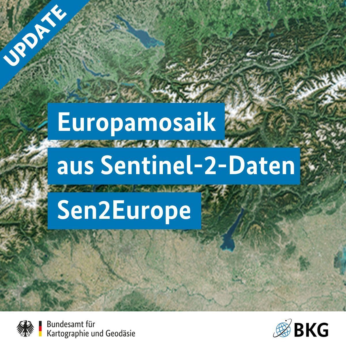 🛰️🗺️ Das BKG hat das #Europamosaik aus #Sentinel2-Daten mit 10-Meter-Bodenauflösung aktualisiert (Datengrundlage 2021). Es steht als WMS frei zur Verfügung. #OpenData ➡️ buff.ly/3PsJ8Sh