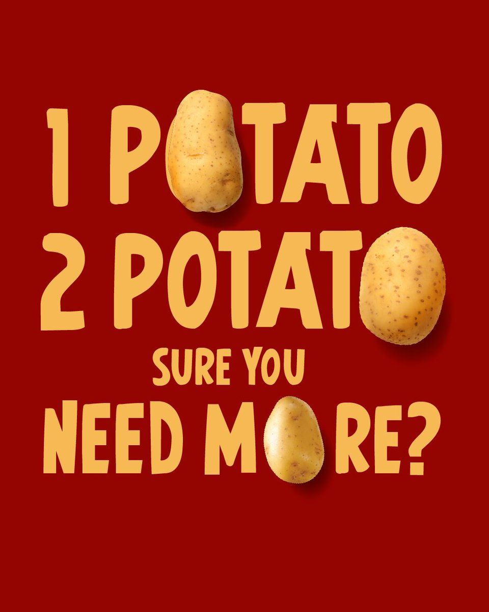 One potato, two potato… sure you need more? 🥔

This #FoodWasteActionWeek we’re encouraging you to choose what you’ll use and buy loose.

This  simple change can help us all reduce both food AND plastic waste – all whilst giving you more freedom to choose the right food for you.