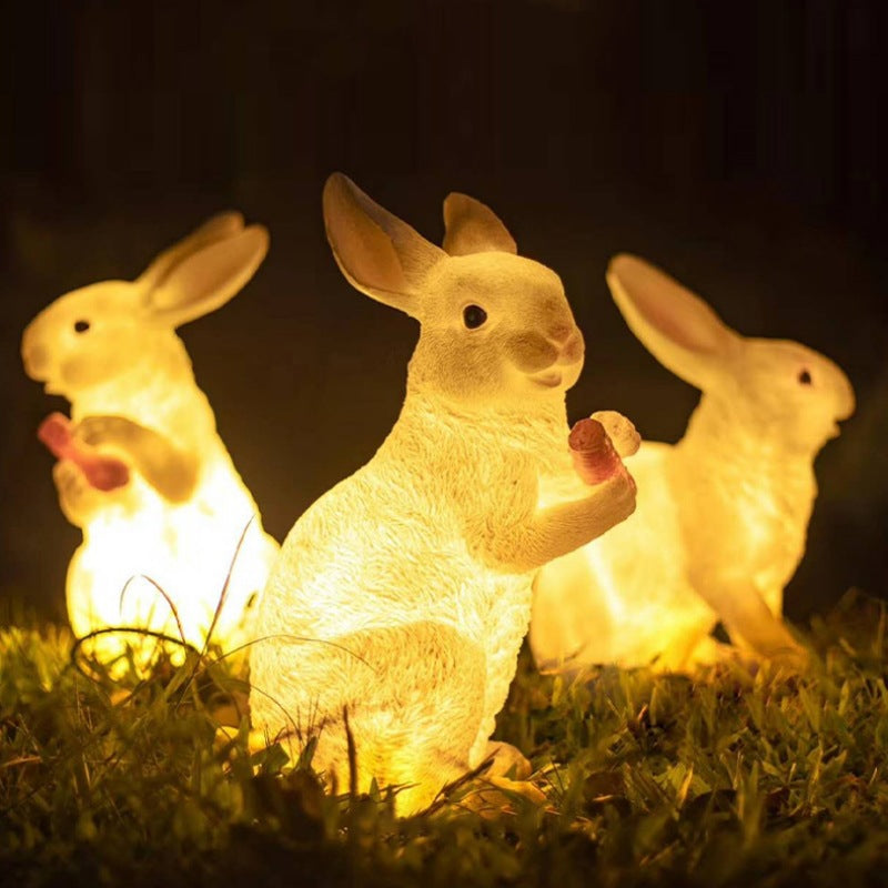 Cute Rabbit Light is a perfect decoration for your garden.#outdoor #rabbit 🐇#LOFTEK #lighting #ledlighting #AmbianceGoals #outdoordecor