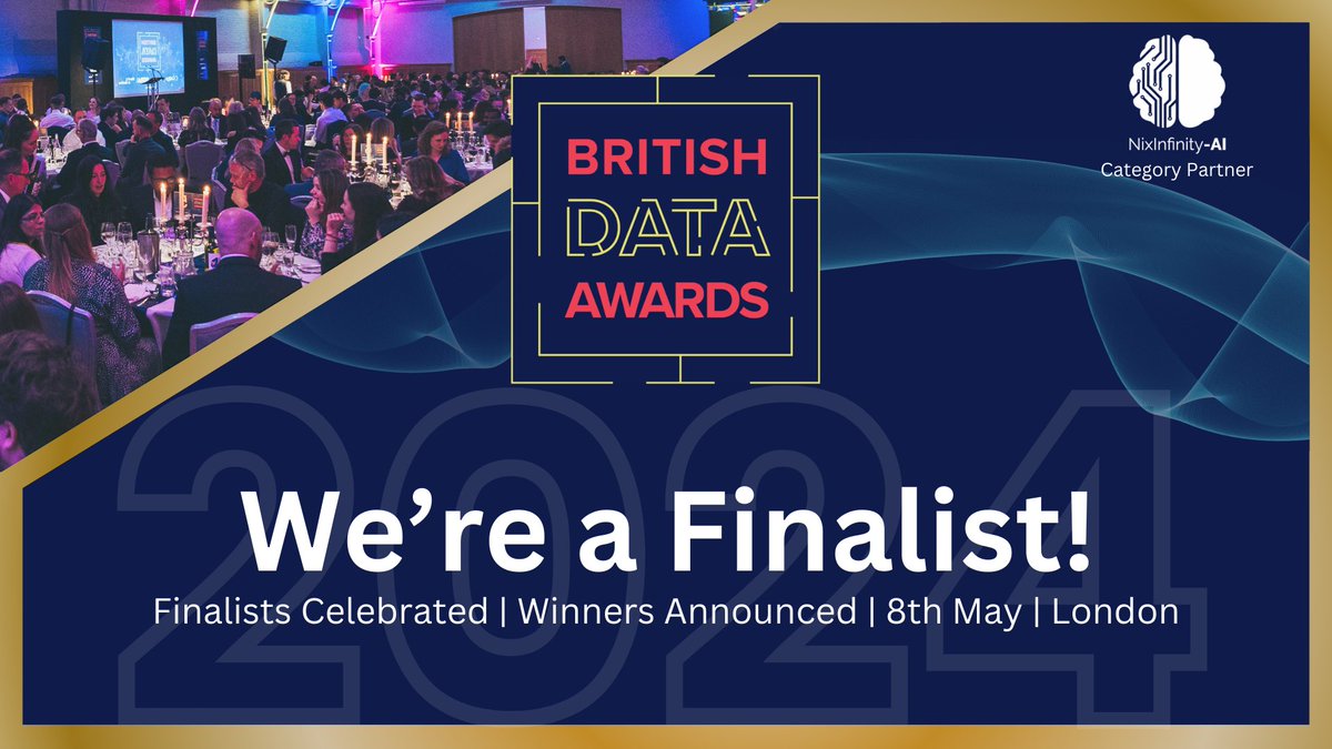 We are a Finalist in 3 categories - Best Place to Work in Data, Climate Change Initiative of the Year and Public Sector Organisation of the Year - in the British Data Awards tinyurl.com/3bmn7pf7 Winners will be announced on 8 May at London's Grand Connaught Rooms.