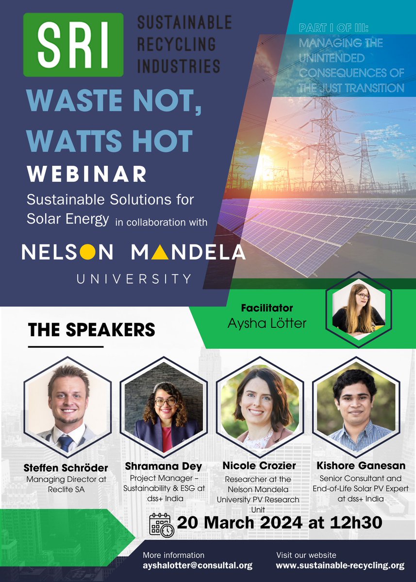 Join us for the Waste Not, Watts Hot webinar today at 12h300 REGISTER HERE: events.teams.microsoft.com/event/c519da09…