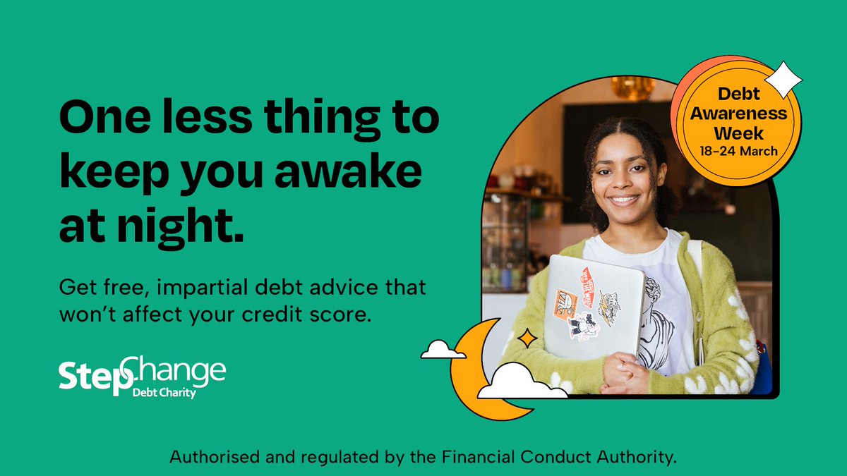 It’s Day 3 of #DebtAwarenessWeek. Today’s theme is credit scores and future finances and we’ll be covering the worries people have around getting debt advice and the impact that has. 👇💷